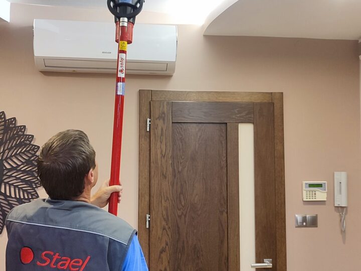 Centrala sygnalizacji pożaru po uruchomieniu
